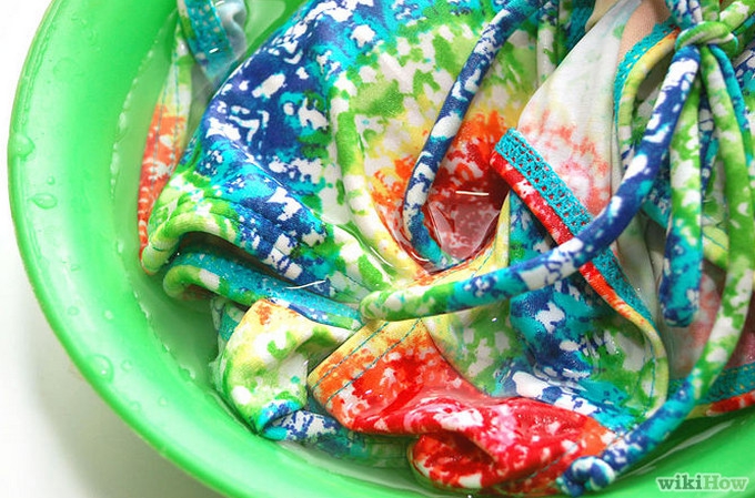 (Image: wikiHow) Always rinse your swimwear after use to get rid of chlorine and suncream.