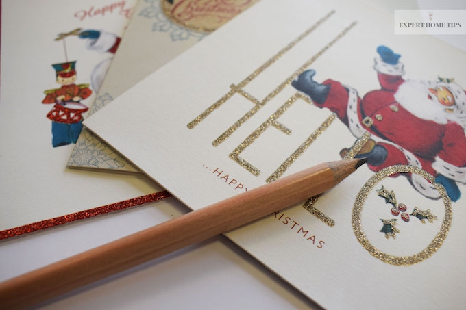 Write Christmas cards early to reduce stress