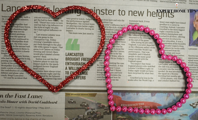 Valentine's DIY heart photo frames