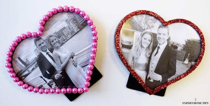 Valentine's photo frames DIY