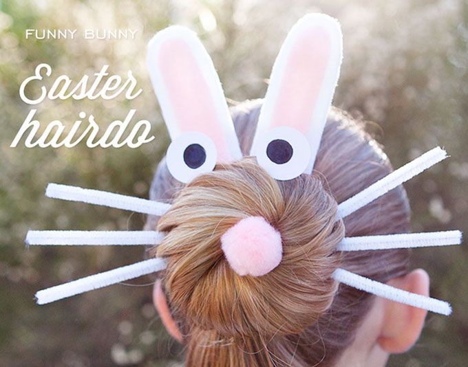 easter bunny hair accessory