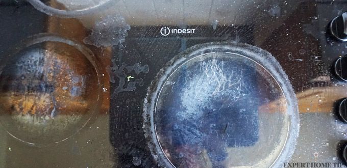 dirty ceramic hob