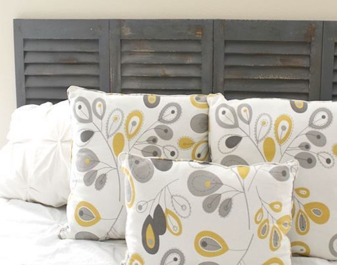 Shutter headboard