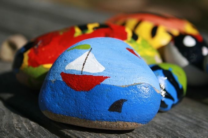 painted pebbles