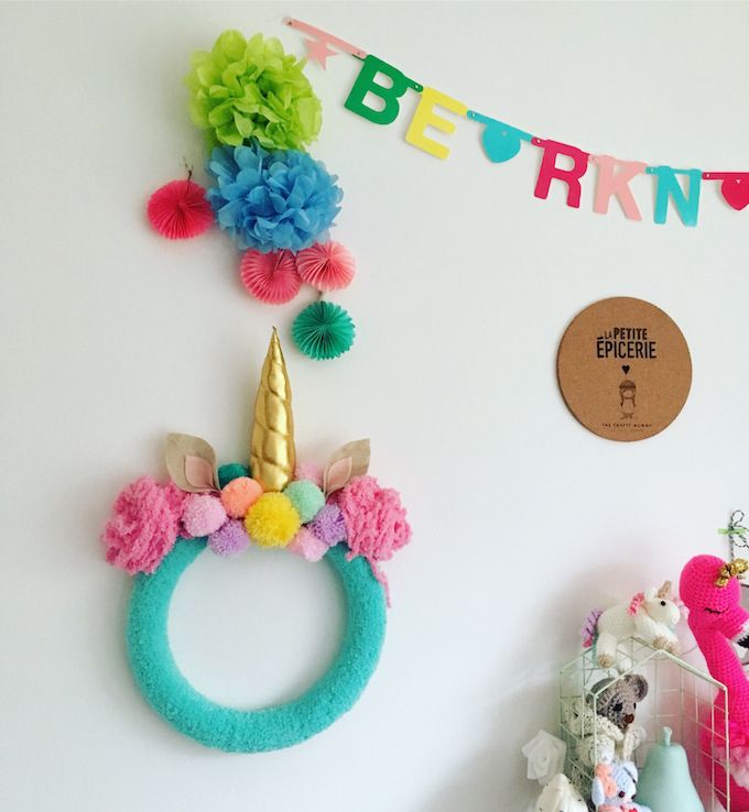 unicorn wreath