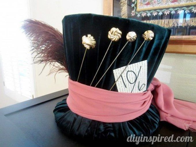 mad hatter's tea party hat DIY